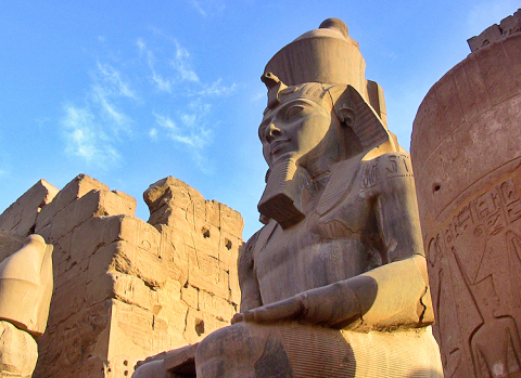 Luxor- socha Ramesse II